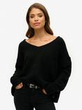Superdry Oversized V-Neck Jumper