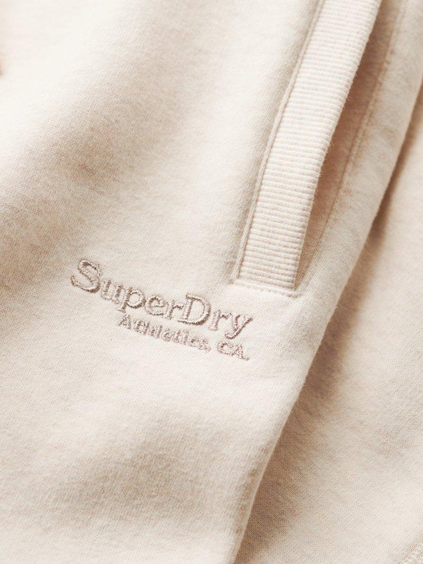 Product image 4 of 6, which shows Superdry Essential Logo Cuffed Joggers, Light Oat Marl, 8