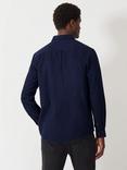 Crew Clothing Cotton Regular Fit Flannel Shirt, Dark Blue