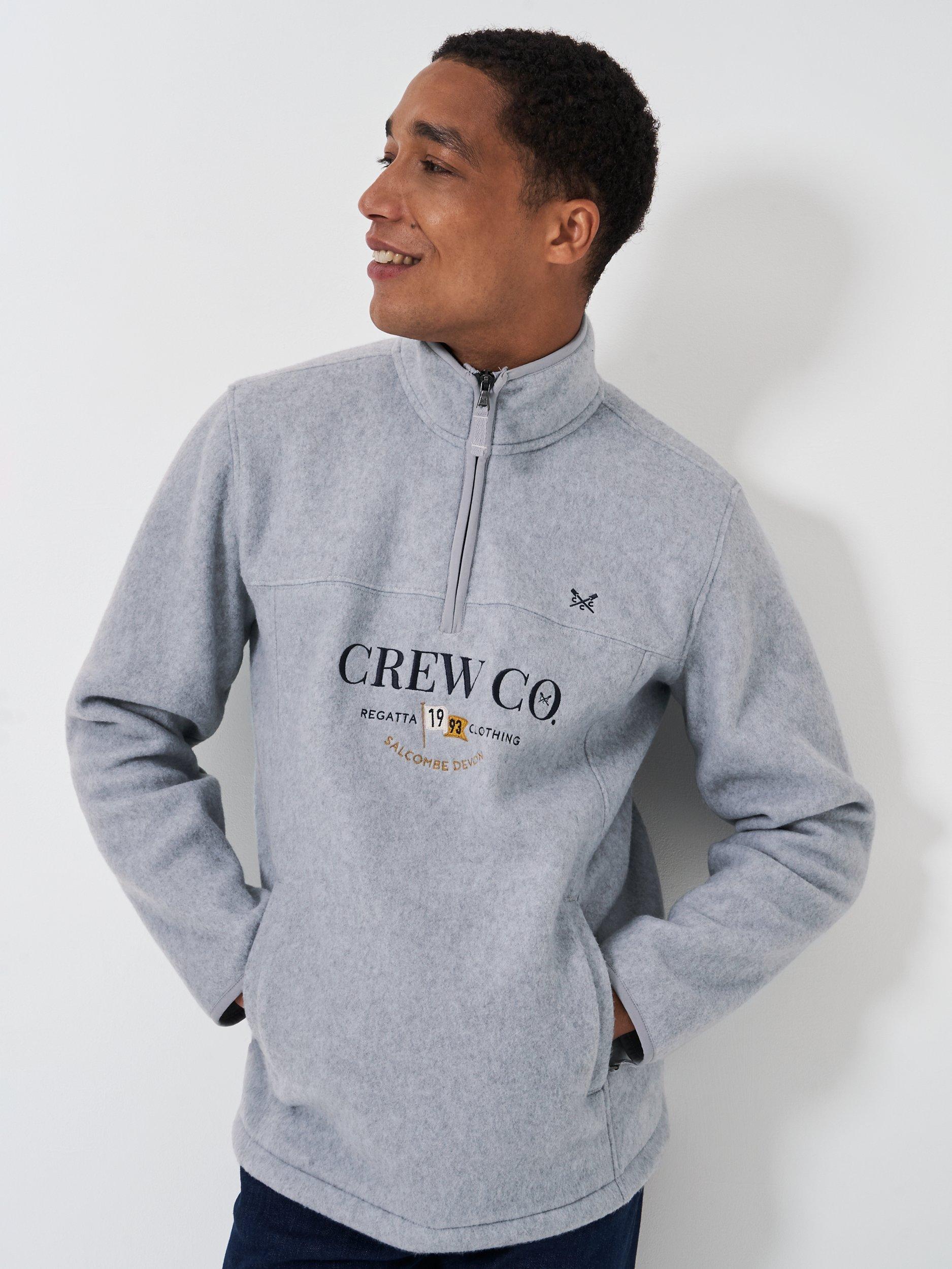 Half zip fleece crew sale