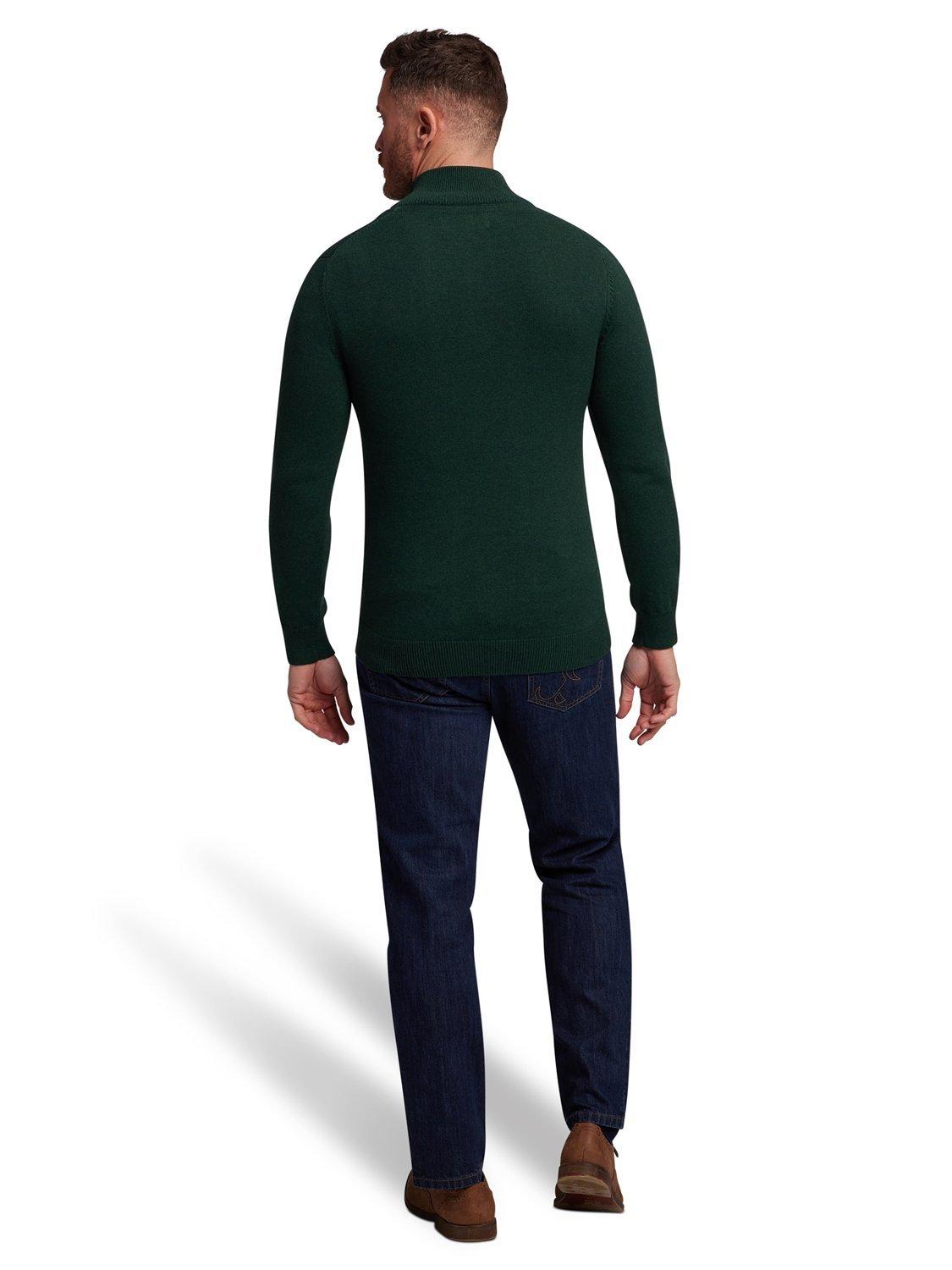 Product image 3 of 6, which shows Raging Bull Classic Quarter Zip Jumper, Forest, S