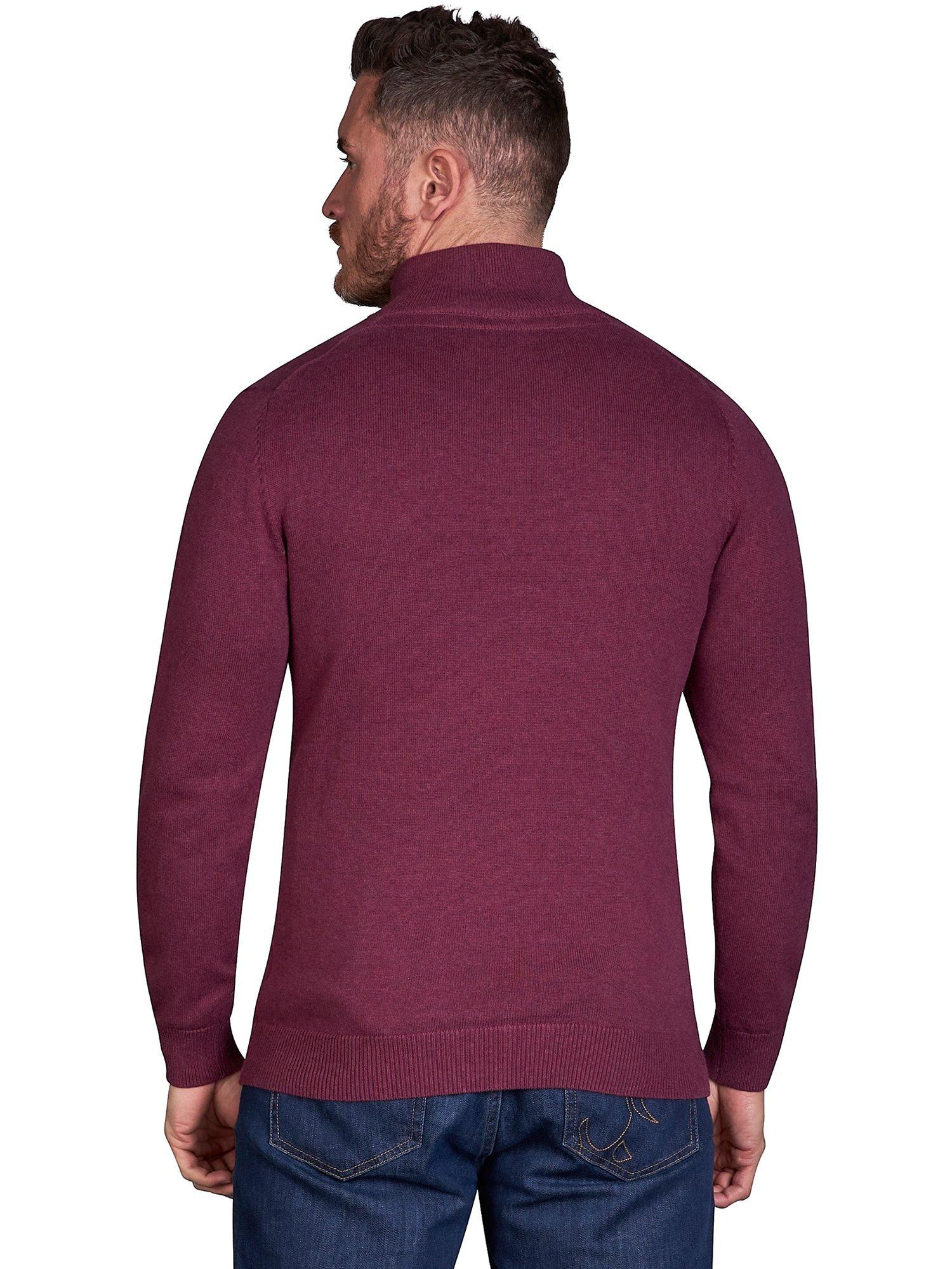 Product image 3 of 5, which shows Raging Bull Classic Quarter Zip Jumper, Burgundy, S