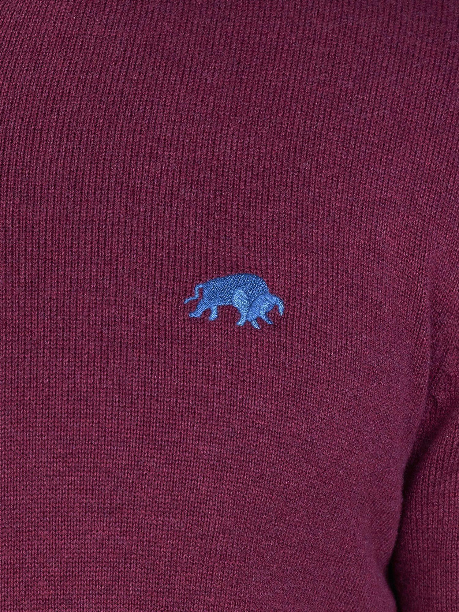 Product image 4 of 5, which shows Raging Bull Classic Quarter Zip Jumper, Burgundy, S