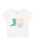 Peppa Pig Baby George Pig T-Shirt, White/Multi