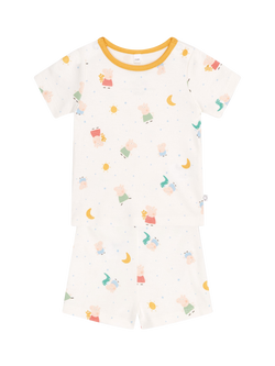 MORI Baby Peppa Pig Shortie Sleepsuit, Peppa Pig Print, Peppa Pig Print