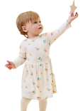 Peppa Pig Kids' Organic Cotton and Bamboo Flared Dress, Peppa Pig Print