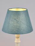 John Lewis Sophia Pure Linen Candle Lampshade, Lake Blue