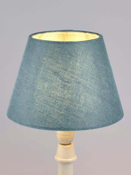 John Lewis Sophia Pure Linen Candle Lampshade, Lake Blue