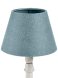John Lewis Sophia Pure Linen Candle Lampshade, Lake Blue