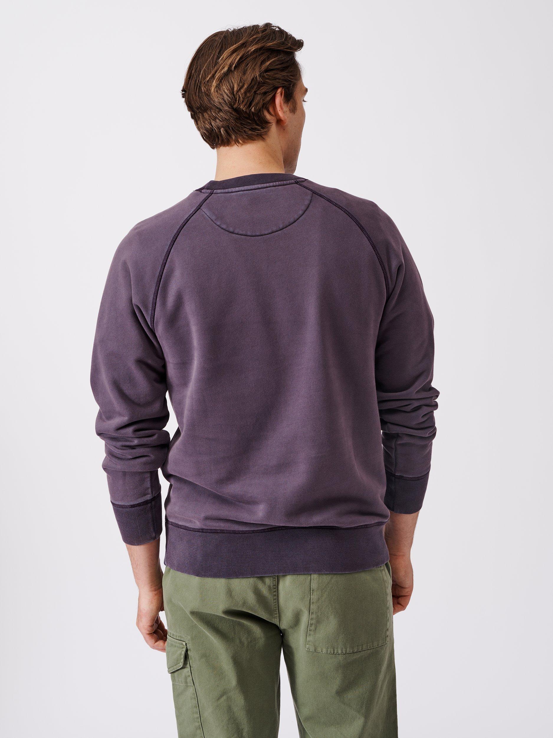 Product image 2 of 6, which shows Aubin Boothby Crew Sweatshirt, Purple, S