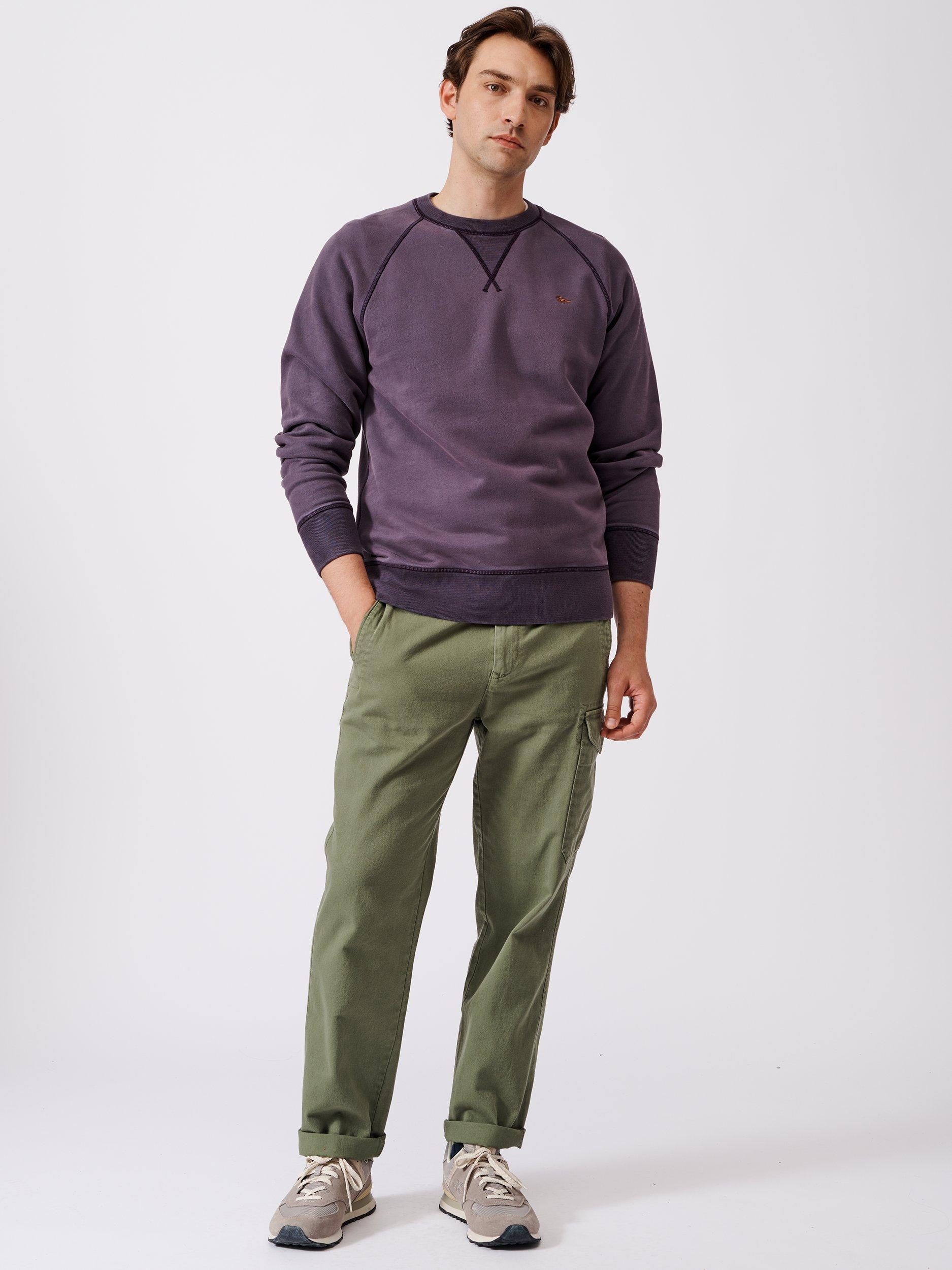 Product image 3 of 6, which shows Aubin Boothby Crew Sweatshirt, Purple, S