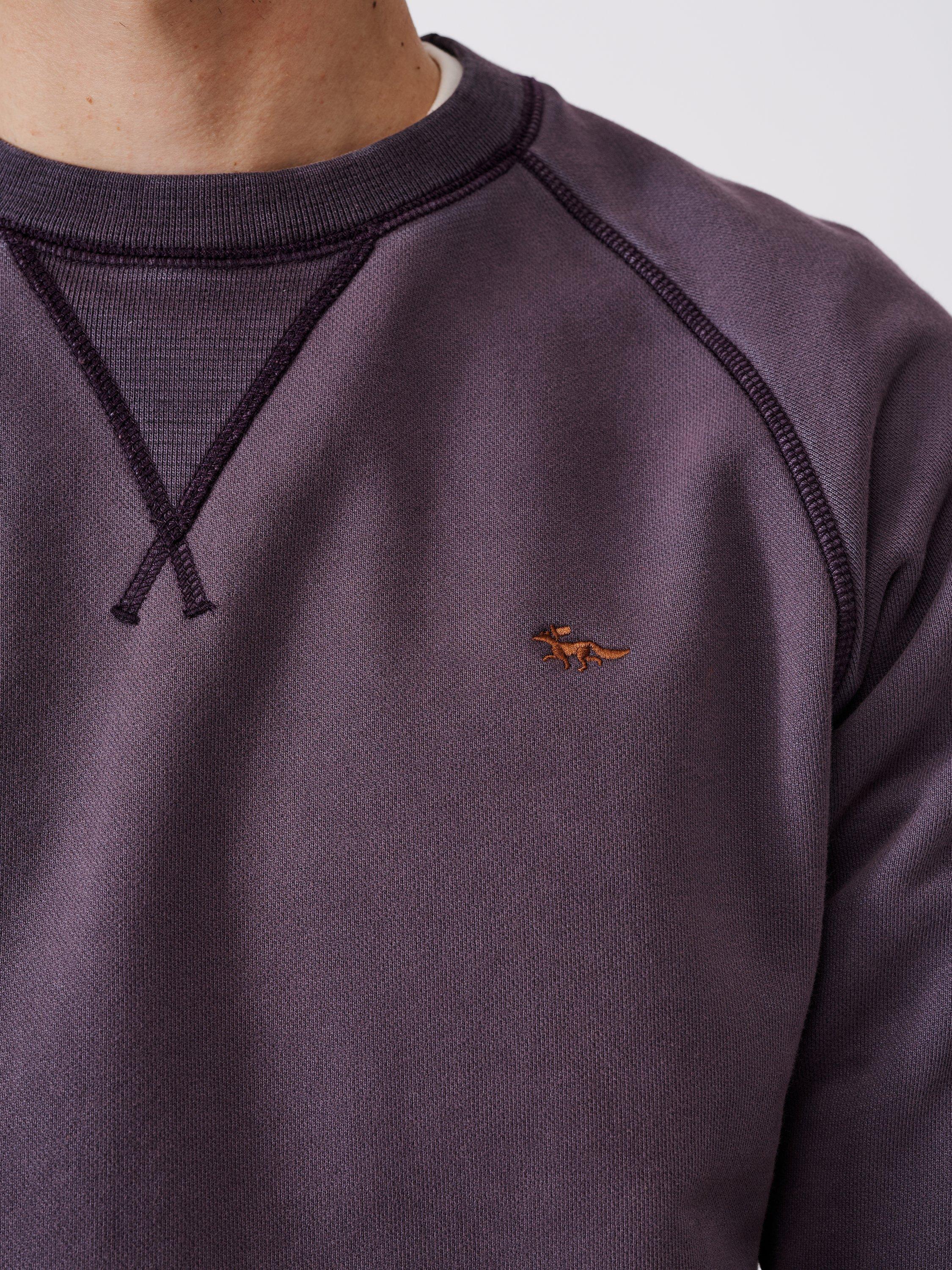 Product image 4 of 6, which shows Aubin Boothby Crew Sweatshirt, Purple, S