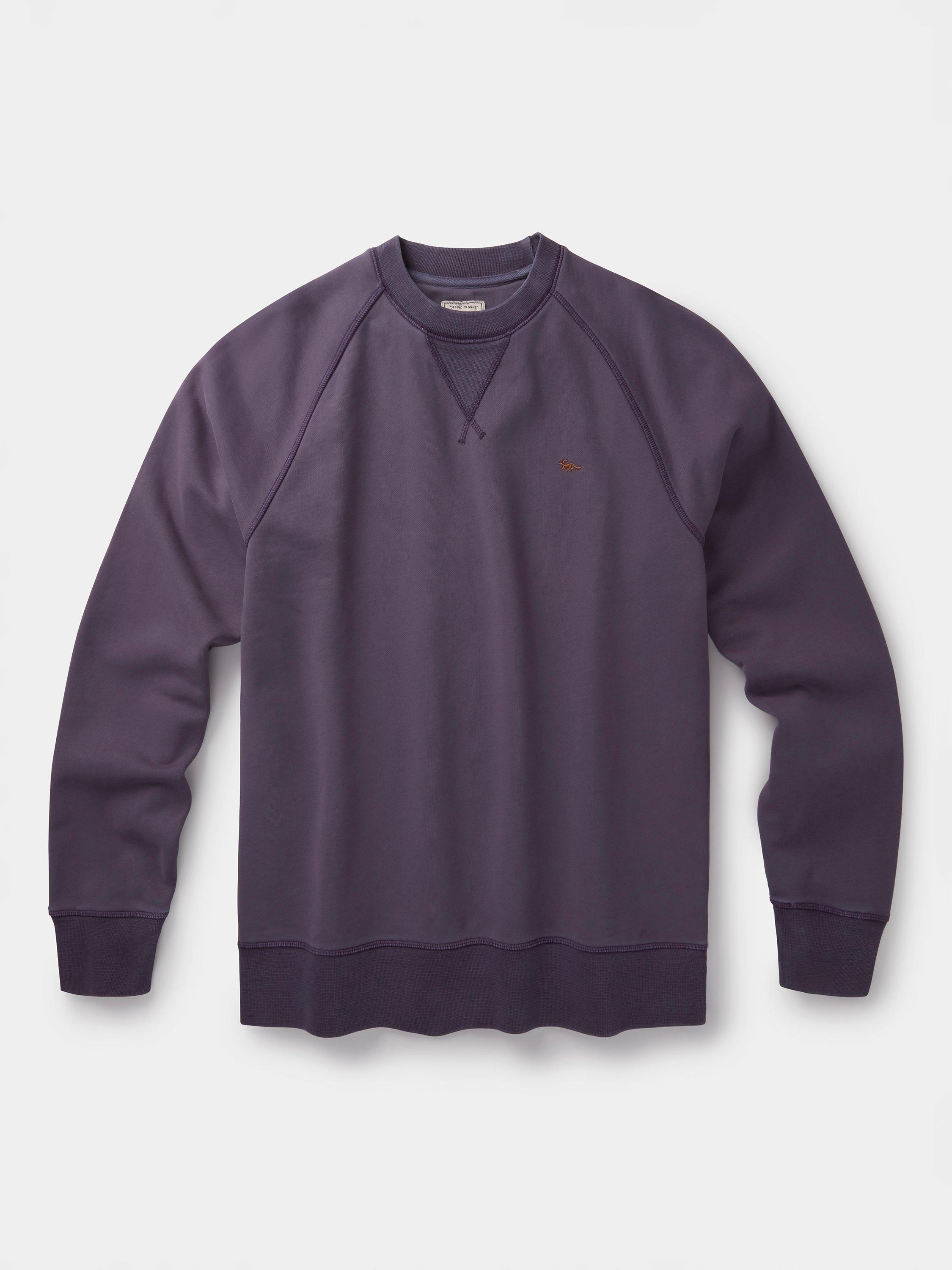 Product image 6 of 6, which shows Aubin Boothby Crew Sweatshirt, Purple, S