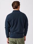 Aubin Raithby Button Neck Sweat Top, Navy