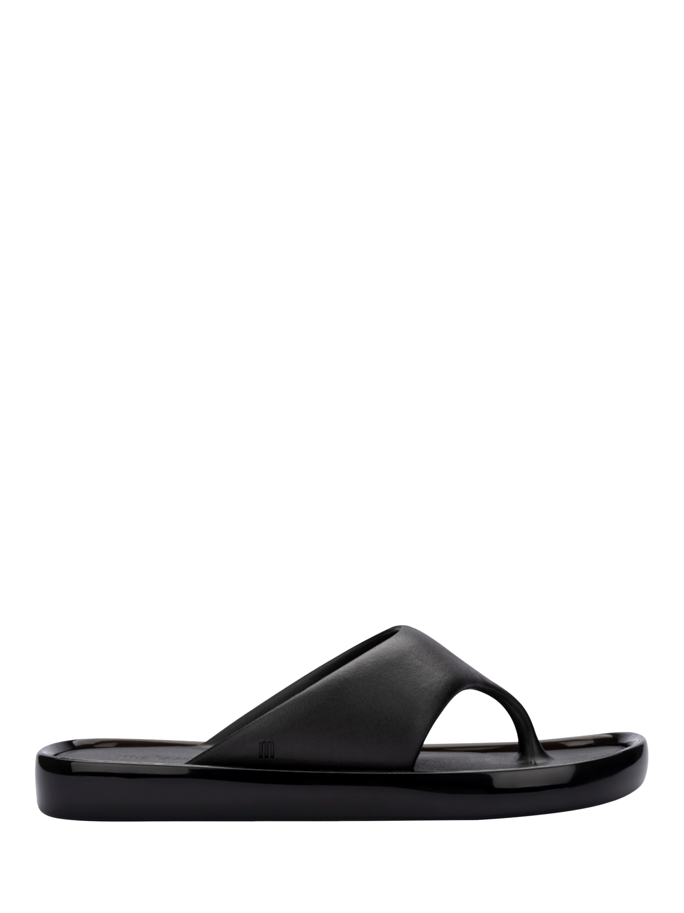 Product image 1 of 4, which shows Melissa Float Jelly Flip Flops, Black, 3