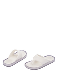 Melissa Float Jelly Flip Flops, White/Clear