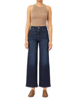 DL1961 Hepburn High Rise Wide Leg Ankle Jeans, Mediterranean, Mediterrranean