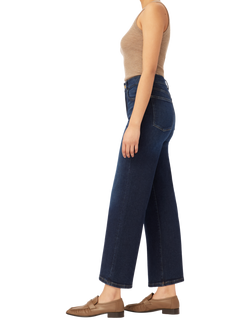 DL1961 Hepburn High Rise Wide Leg Ankle Jeans, Mediterranean - view 2, Mediterrranean