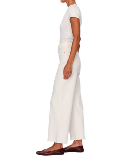 DL1961 Hepburn Wide Leg High Rise Ankle Jeans, Eggshell - view 2, Eggshell