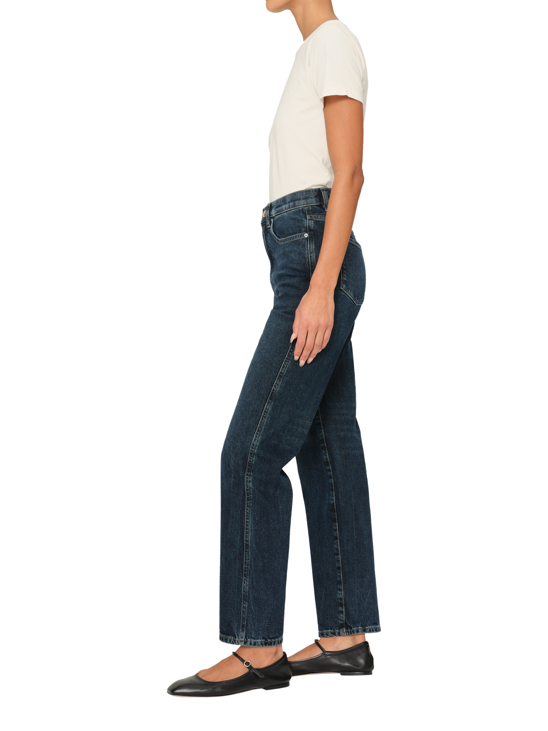 Product image 2 of 4, which shows DL1961 Enora High Rise Cigarette Jeans, Cromer, 26