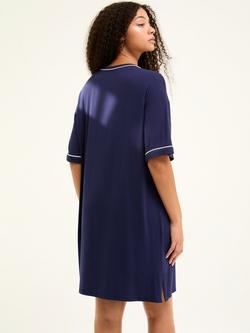 Pretty You London Bamboo Classic T-Shirt Nightdres, Midnight - view 2, Midnight