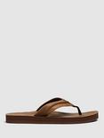 Rodd & Gunn Piha Leather T-Bar Sandals, Birch