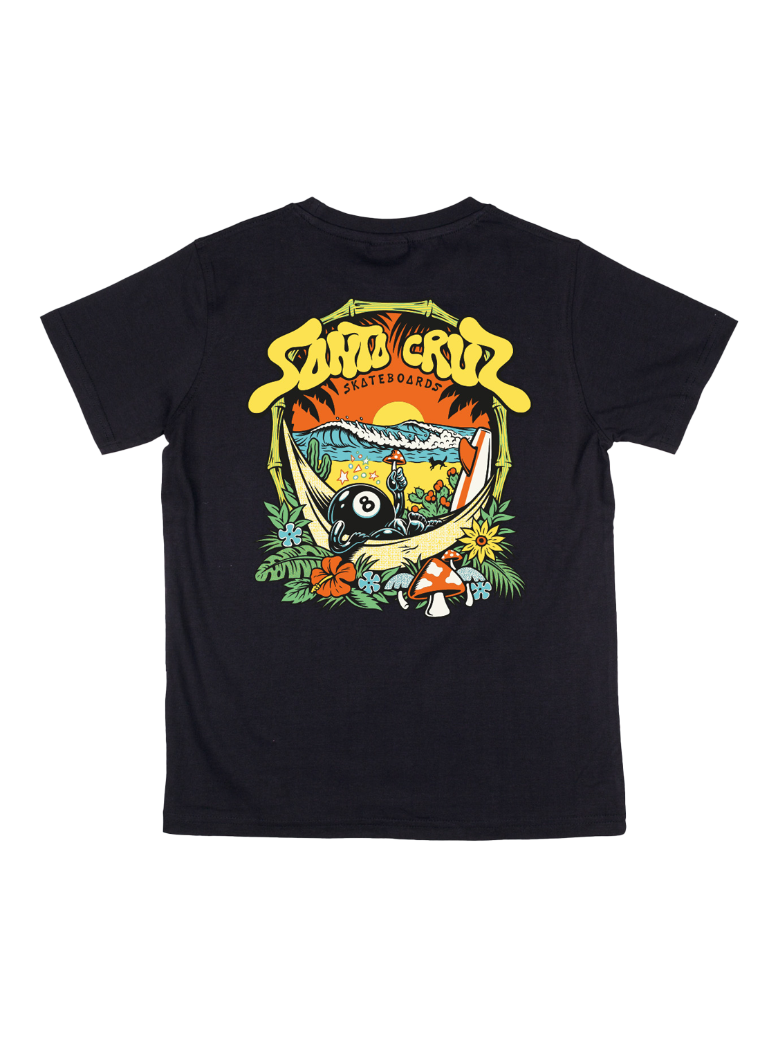 Product image 1 of 2, which shows Santa Cruz Kids' Cotton Graphic T-Shirt, Black, 10-12 years