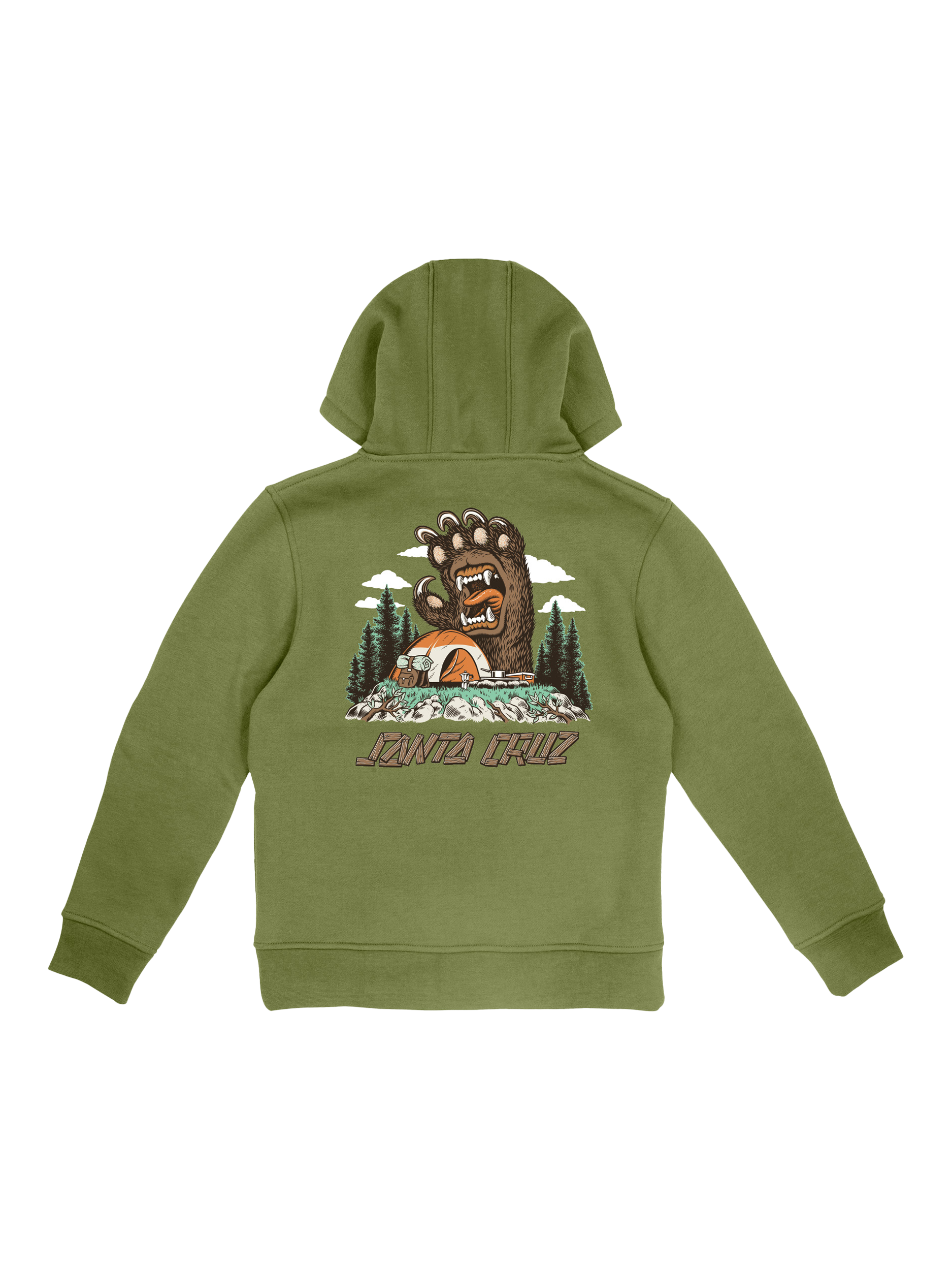 Product image 2 of 2, which shows Santa Cruz Kids' Grizzly Hoodie, Iguana, 6-8 years