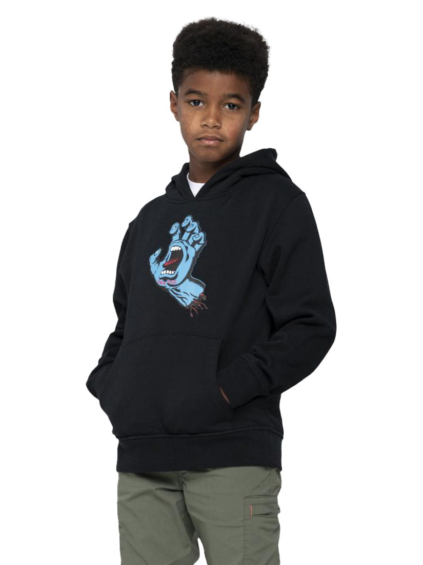 Product image 2 of 4, which shows Santa Cruz Kids' Screaming Hand Hoodie, Black, 6-8 years
