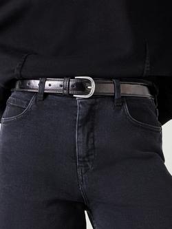 HUSH Polly Patent Leather Belt - view 2, Black