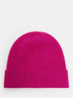HUSH Cashmere Beanie Hat, Magenta