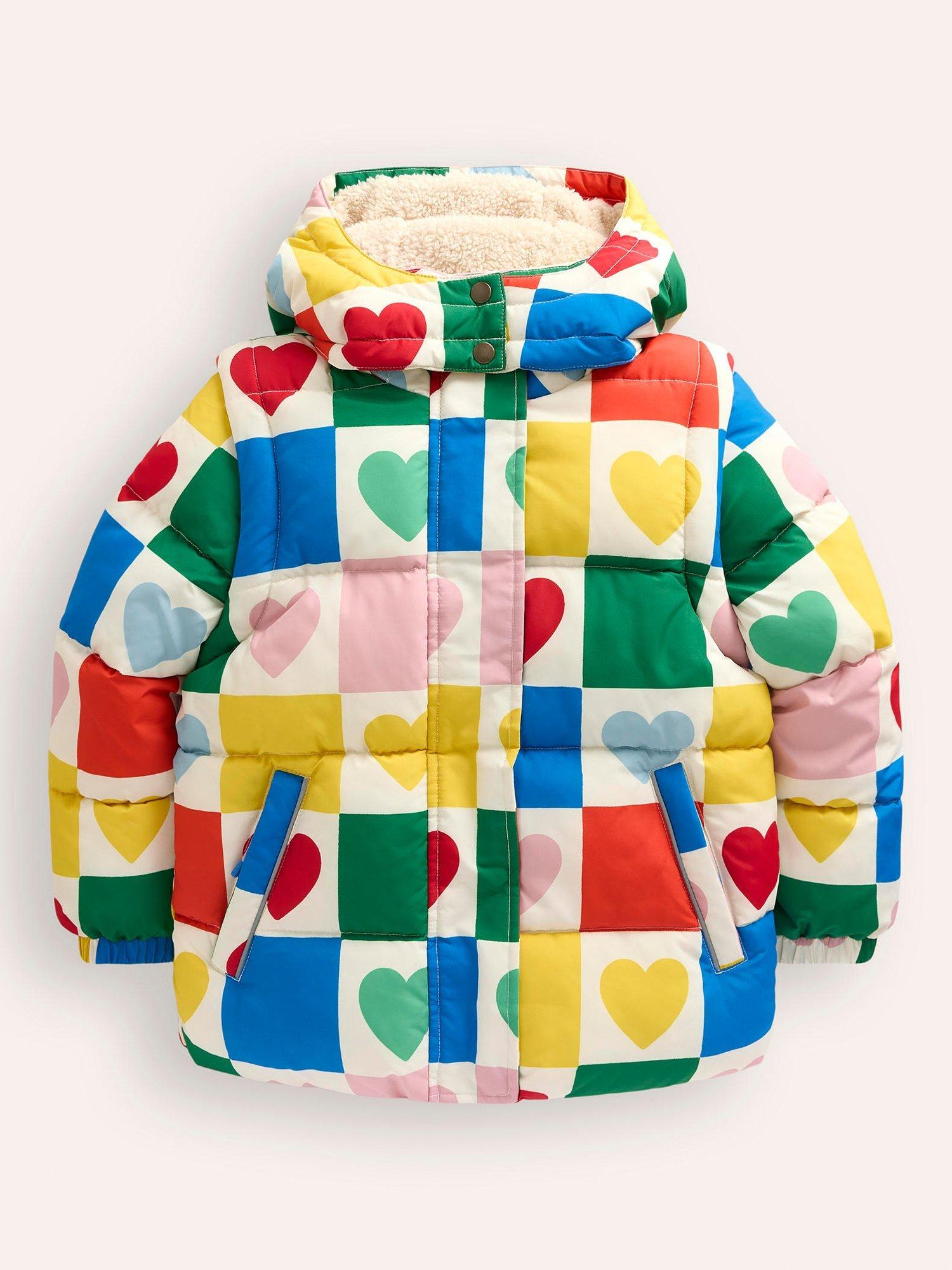 Mini Boden Kids 2 in 1 Padded Coat Multi