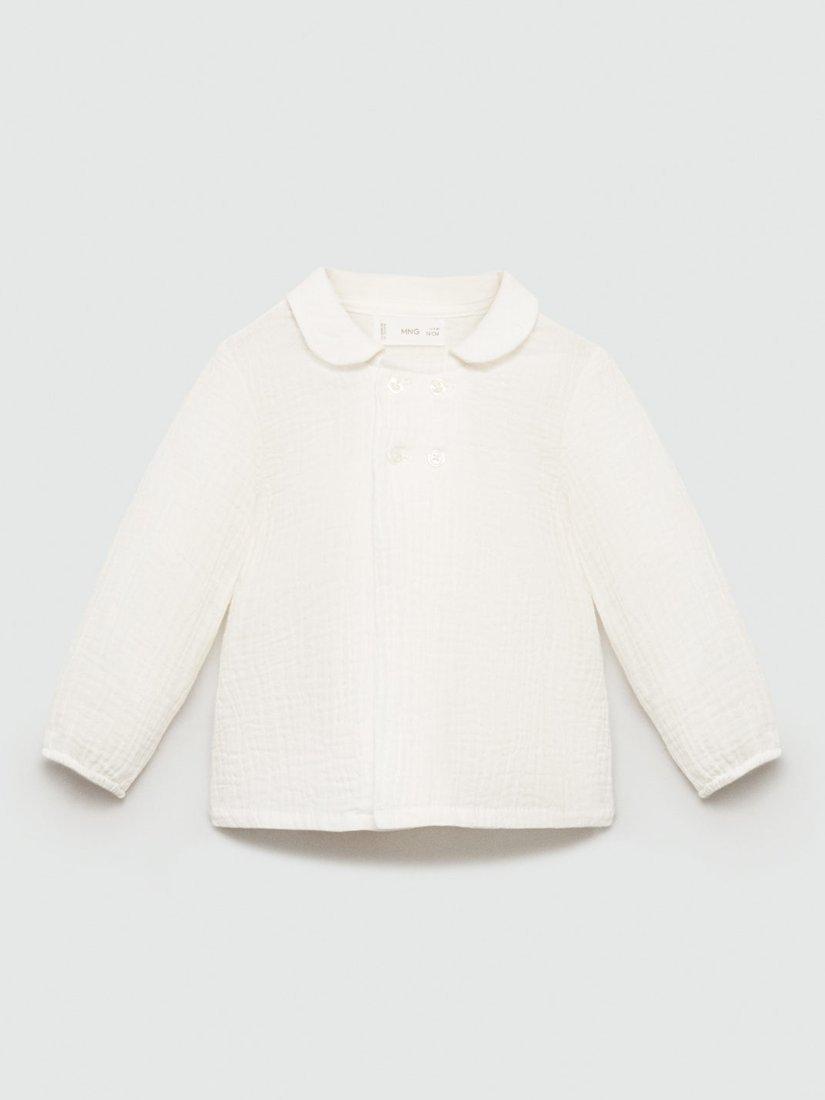 Mango Baby Valen Cotton Blouse, White