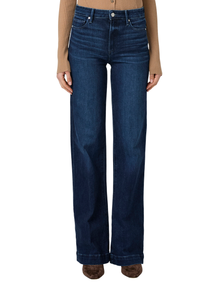 PAIGE Leenah Wide Leg Jeans - view 2, Praline