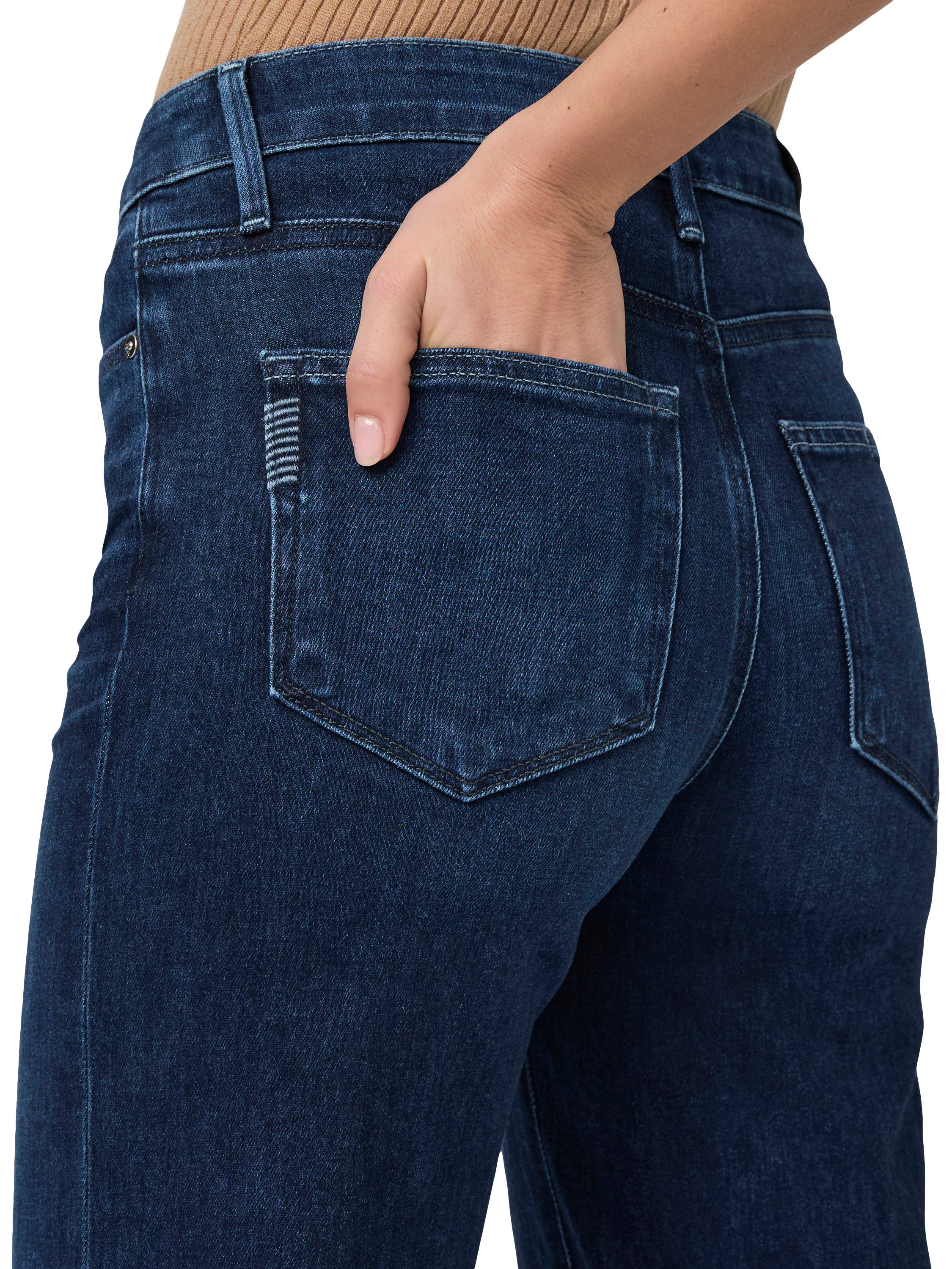 Product image 5 of 5, which shows PAIGE Leenah Wide Leg Jeans, Praline, 24