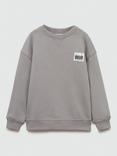 Mango Kids' Surf Print Sweatshirt, Grey