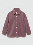 Mango Kids' Plencia Regular Fit Cotton Shirt, Dark Red