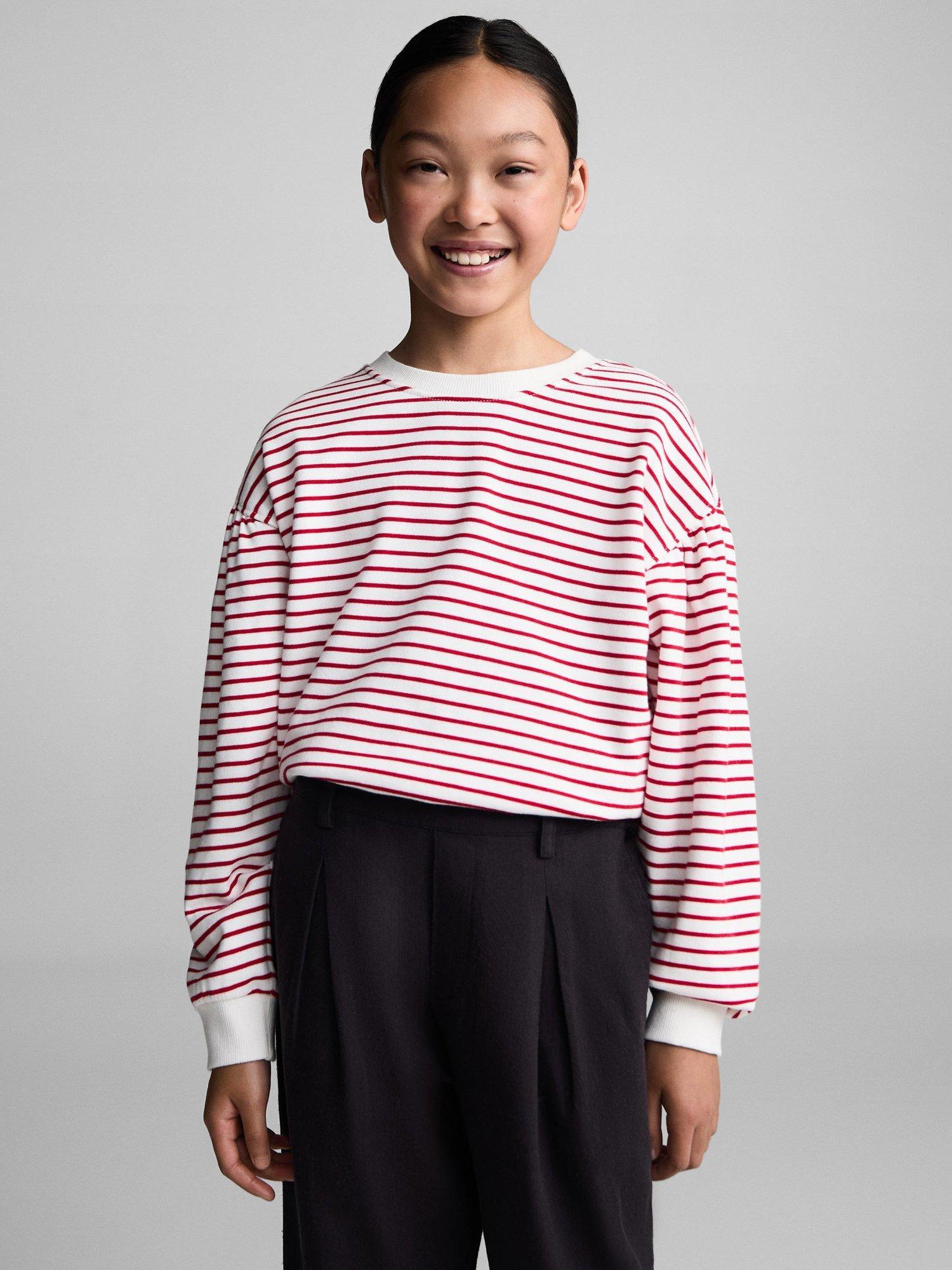 Product image 1 of 6, which shows Mango Kids' Inma Wide Leg Trousers, Charcoal, 5-6 years