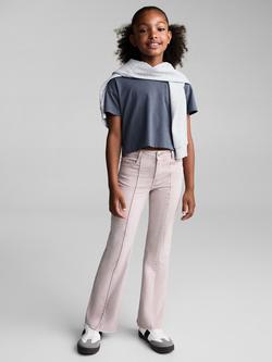 Mango Kids' Surf Denim Trousers, Pastel Purple - view 2, Pastel Purple