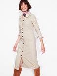 Boden Flora Corduroy Shirt Dress, Ivory