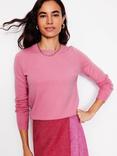 Boden Eva Cashmere Jumper, Old Rose Pink