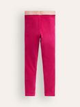 Mini Boden Kids' Velvet Leggings, Cherry Jam