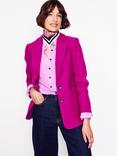 Boden Marylebone Textured Wool Rich Blazer, Vibrant Plum