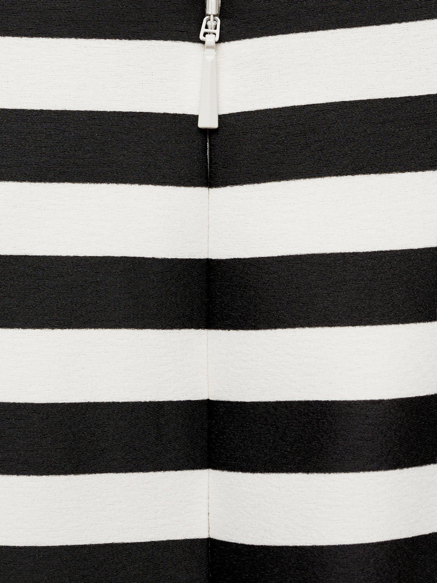 Product image 5 of 7, which shows Mango Luxor Stripe Mini Skirt, Natural White, S
