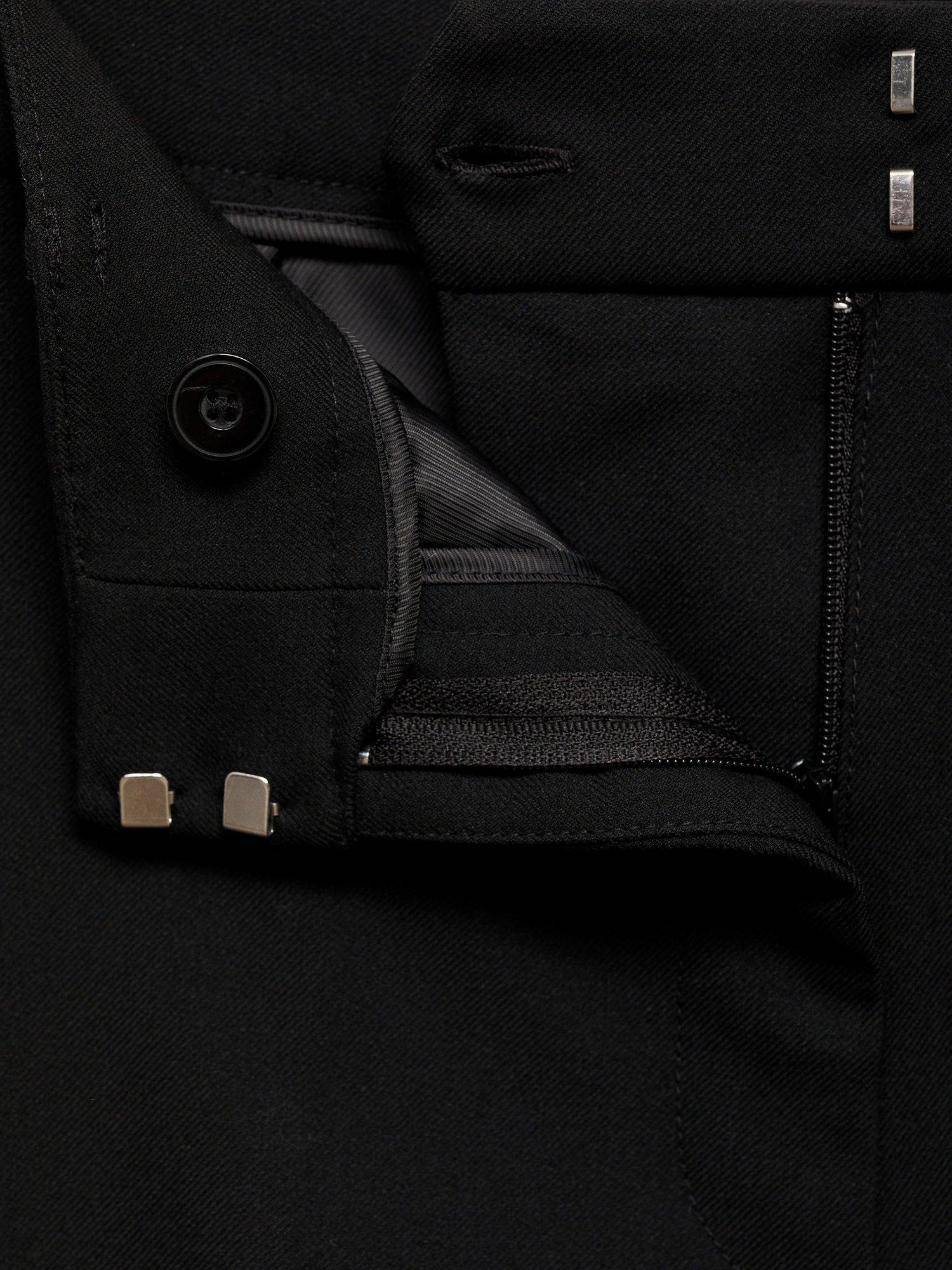 Product image 6 of 6, which shows Mango Madison Tailored Trousers, Black, 12