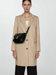Mango Manila Tailored Coat, Light Beige