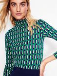 Boden Polly Geometric Jersey Top, Multi