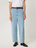 Jigsaw Kensington Barrel Jeans, Light Blue Wash