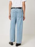 Jigsaw Kensington Barrel Jeans, Light Blue Wash