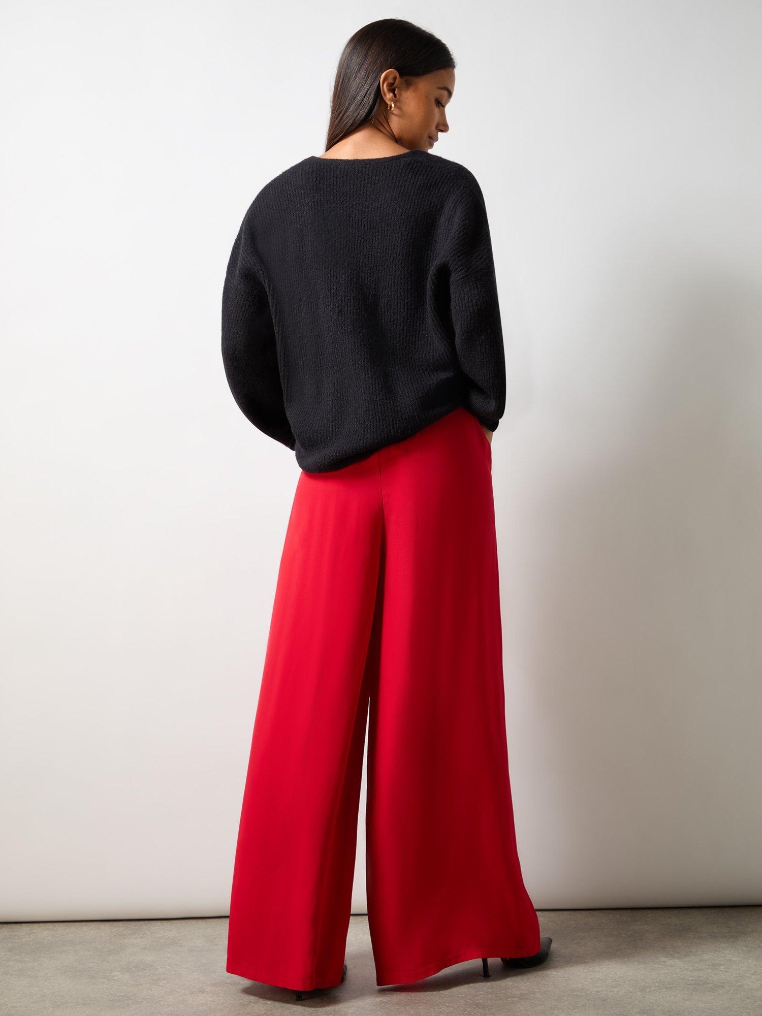 Product image 4 of 4, which shows Ro&Zo Wool Blend V-Neck Jumper, Black, S